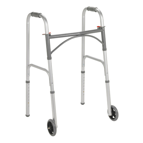 Faltender Walker, Zwei Knopf mit 5' Rädern