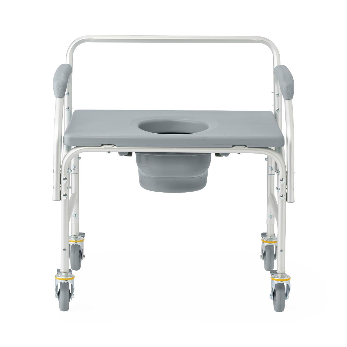 Aluminium-Bariatrische Commode mit 4 Locking Casters