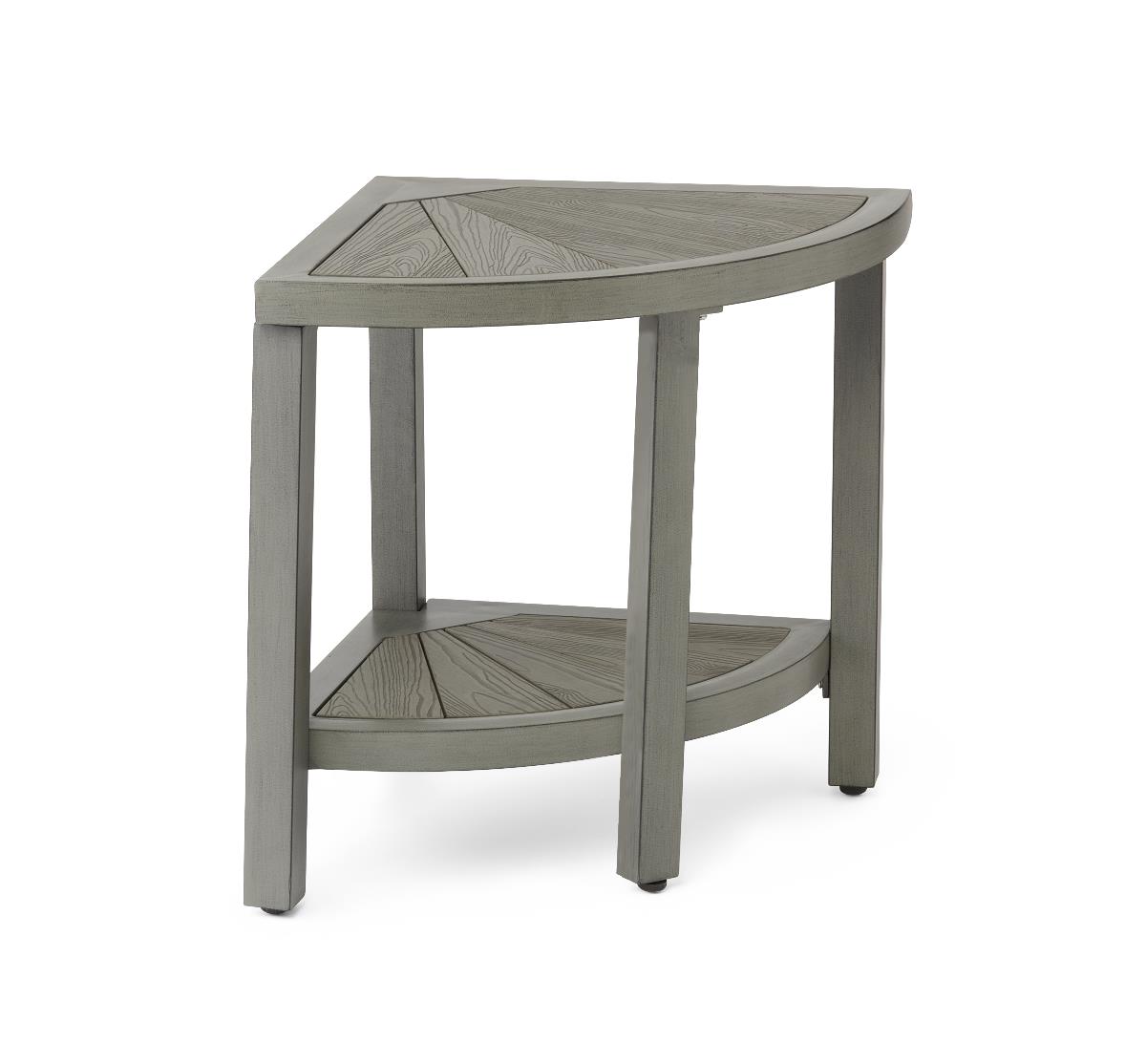 Corner Aluminium und Faux Wood Badebank