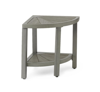 Corner Aluminium und Faux Wood Badebank