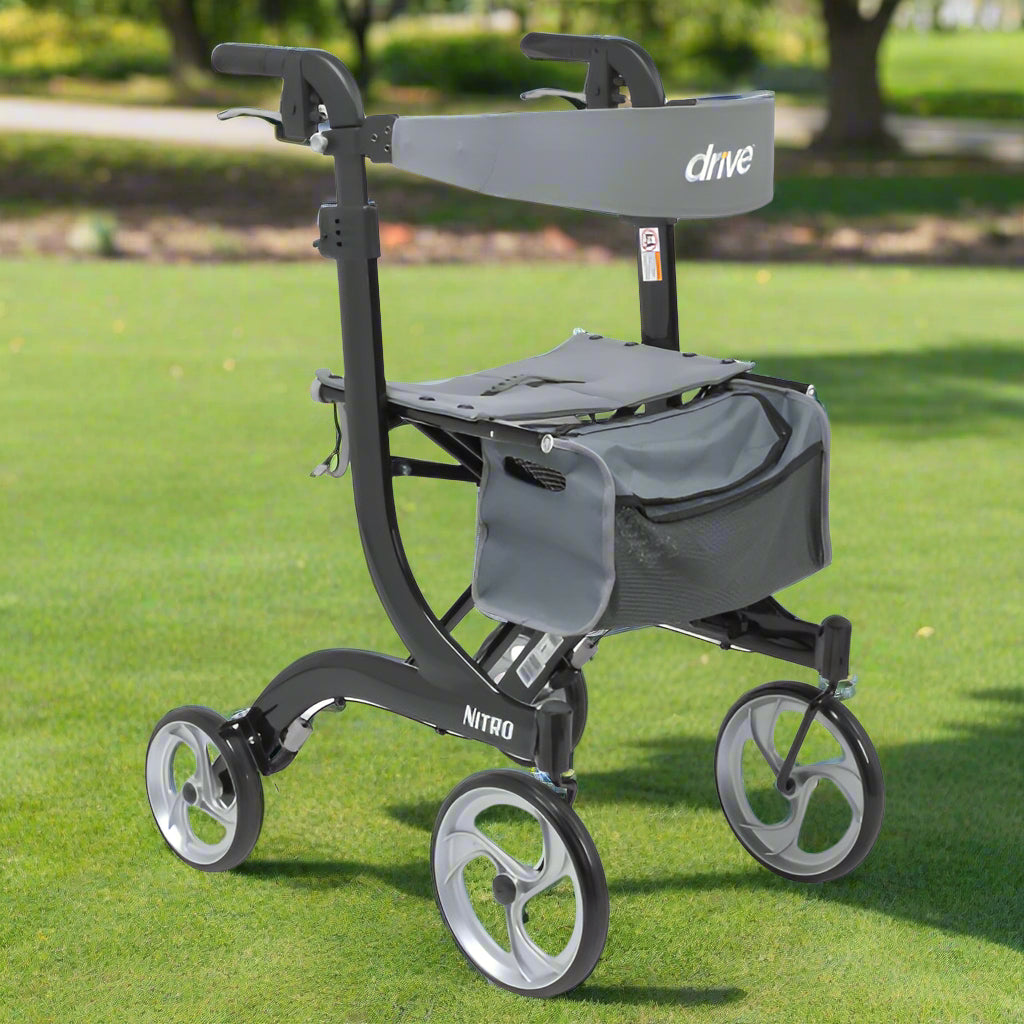 Nitro Aluminium Rollator, Tall Height, 10' Casters