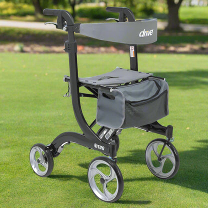 Nitro Aluminium Rollator, Tall Height, 10' Casters