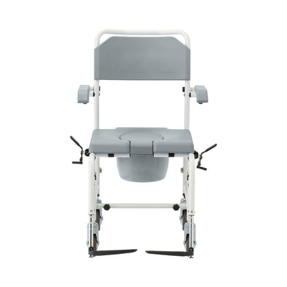 Aluminiumdusche Commode Transport Stuhl