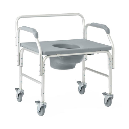 Aluminium-Bariatrische Commode mit 4 Locking Casters