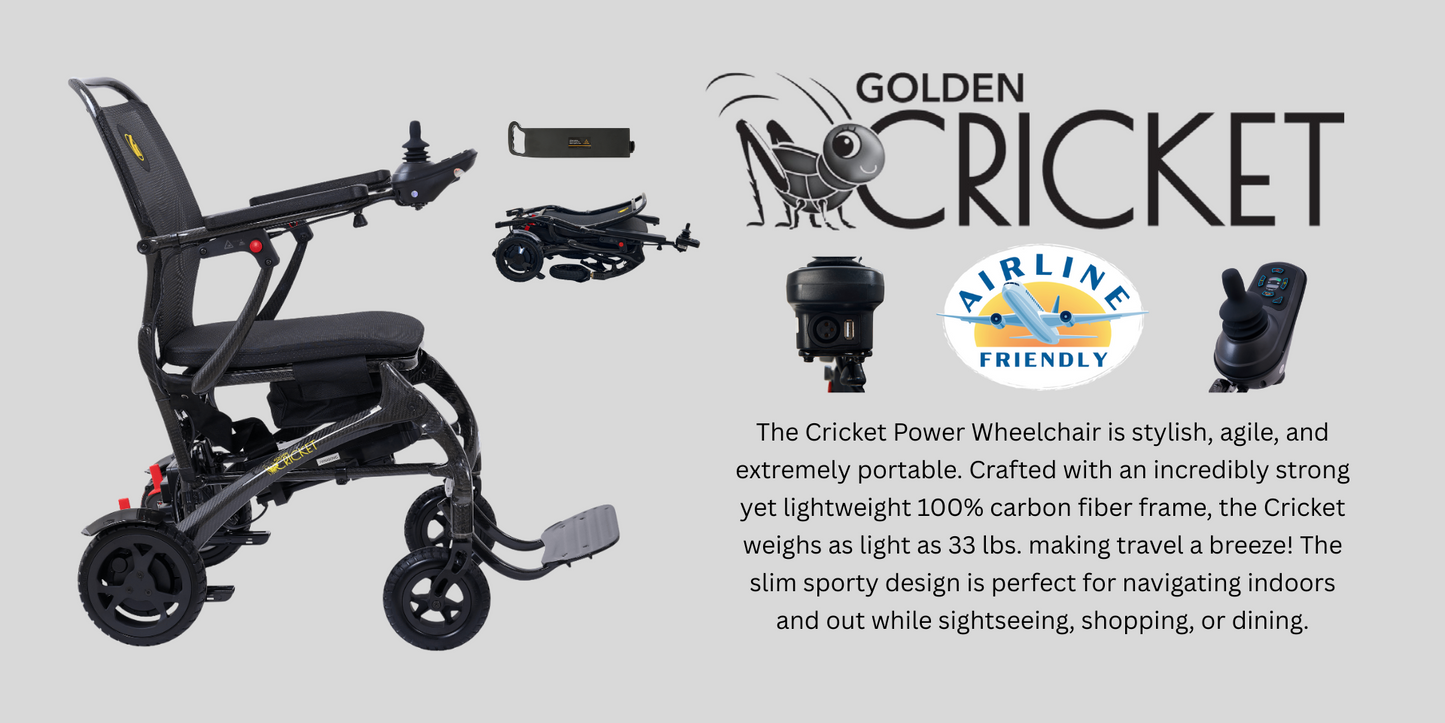 Golden Cricket Foldable Powerchair