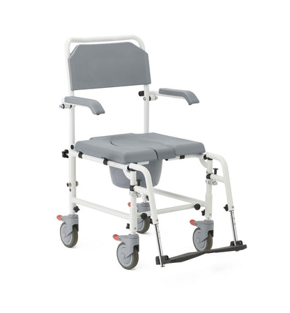 Aluminiumdusche Commode Transport Stuhl