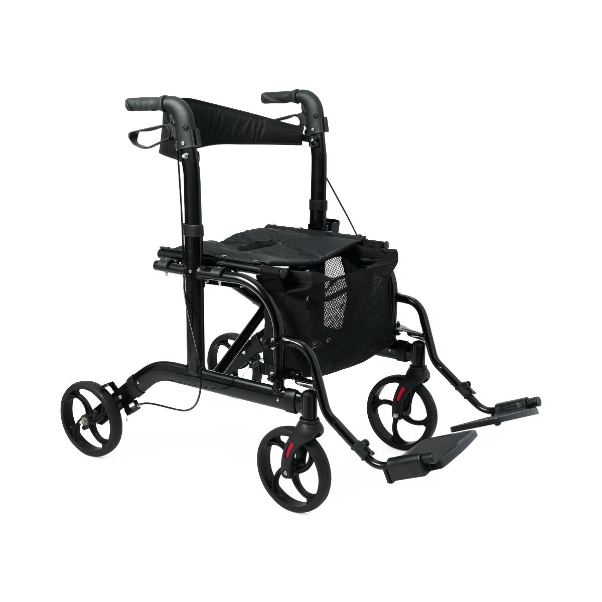 Medline Translator Combination Rollator / Transport Chair 18' Wide Seat